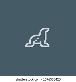 Sea Lion vector icon. Sea Lion concept stroke symbol design. Thin graphic elements vector illustration, outline pattern for your web site design, logo, UI. EPS 10.