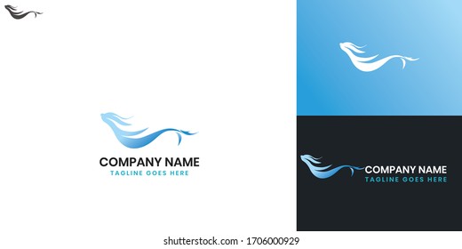 Sea Lions Logo - All elements on this template are editable with vector software