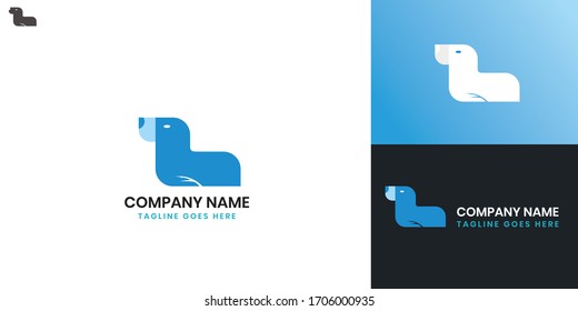 Sea Lions Logo - All elements on this template are editable with vector software