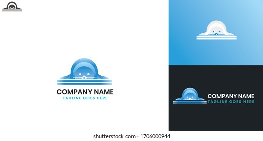 Sea Lions Logo - All elements on this template are editable with vector software