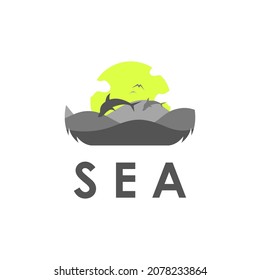 The Sea Logo Design Vector