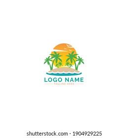 Sea logo design vector template