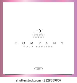 sea logo premium elegant template vector eps 10