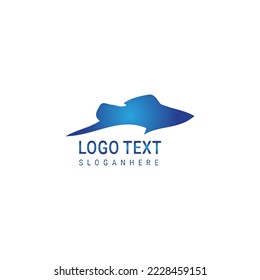 sea ​​fish logo simple color illustration design vector