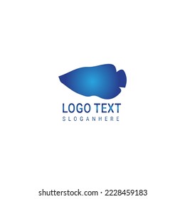 sea ​​fish logo simple color illustration design vector