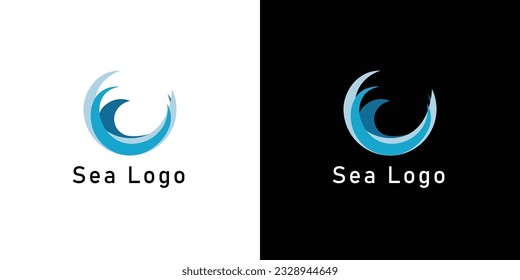 Sea logo. simple desing . Vector illustration