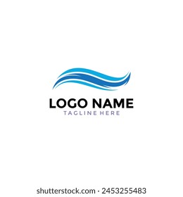 Sea ​​Wave Logo Vektorgrafik Design Vorlage