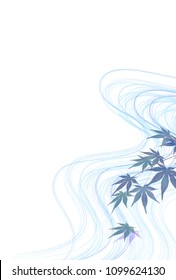 Sea maple hot summer sightseeing background