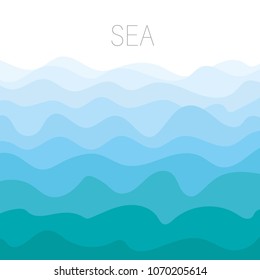 Sea minimalism background