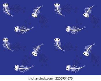 Sea Monkey Cute Character Seamless Wallpaper Background