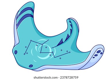 Sea Monster Character Design Illustration