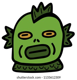 sea monster head