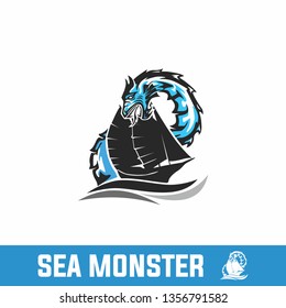 sea monster logotype