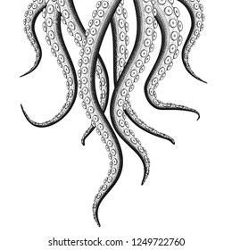 Sea Monster Tentacle Illustration