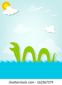 sea monster. Vector image