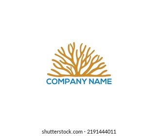 Sea Moss Logo Design. Beautiful Algae Logo, Algae Icon White Background.