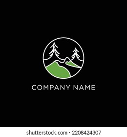 Imagen vectorial del logotipo de la montaña marina