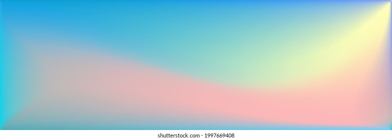 Sea Multicolor Wavy Gradient Mesh. Color Blank Water Smooth Surface Illustration. Indigo Blue Horizontal Lines Backdrop. Ocean Turquoise Wavy Gradient Mesh. Natural Trendy Background.