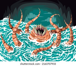 sea mythology whirlpool hungry charybdis monster