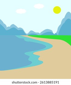 sea ​​view, nature, background, happiness, relax, screen background, card, beach, holiday, fabric, board, stage, bag printing, book cover, screen printing shirt, travel, sea atmosphere, ocean view