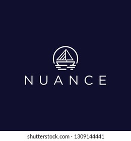 Sea nuance with a clean and simple line design