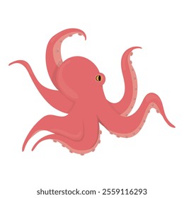 Sea And Ocean Animal Illustration - Octopus