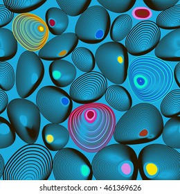sea or ocean shell abstract background. vector illustration. element for your designs.