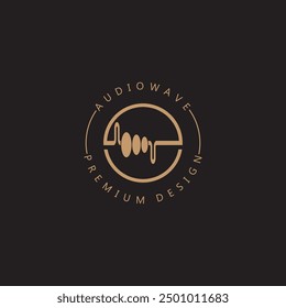 sea ocean wave line logo simple monoline style vector icon symbol illustration
