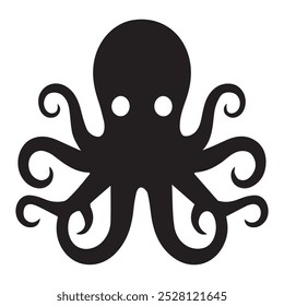 Sea Octopus icon, logo design. Eps 10