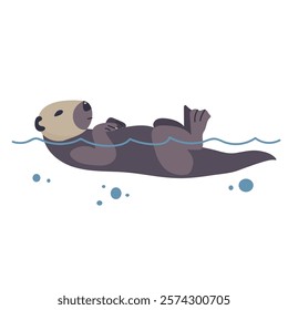 Sea otter icon clipart avatar logotype isolated illustration