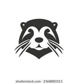 Icono de nutria marina sobre fondo blanco - Ilustración vectorial simple