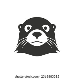 Sea otter Icon on White Background - Simple Vector Illustration