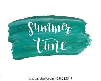 Sea painting background. Vector brush stroke, bright color wallpaper, flyer, brochure, banner or voucher discount