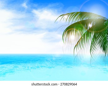 Sea palm background
