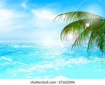 Sea palm background