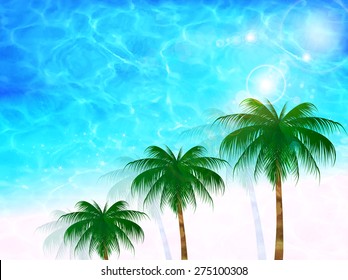 Sea palm background