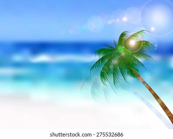  Sea palm background
