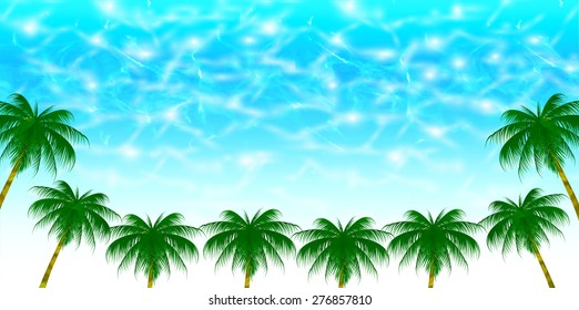 Sea palm background