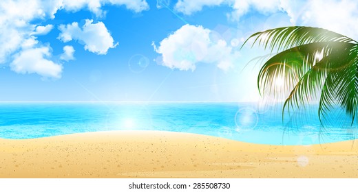 Sea palm background