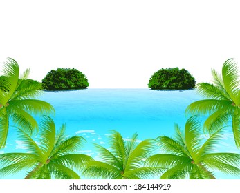 Sea palm landscape