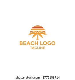 Sea panorama  Tropical beach vector background