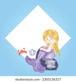  Sea party invitation card templates. Vector illustration.