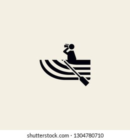 sea patrol vector icon