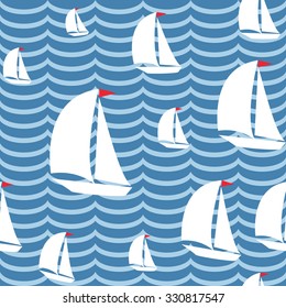 Sea pattern. Abstract vector background.