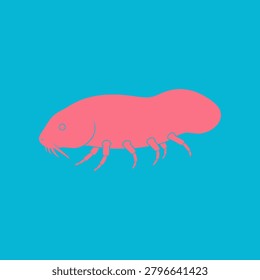 Sea Pig icon featuring a rare deep sea holothurian with a rounded body and walking legs. Clean vector design ideal for marine biology, ocean science, wildlife, and educational projects.