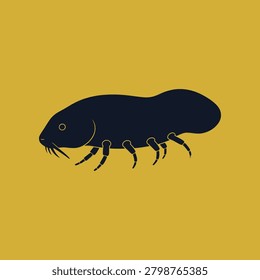 Sea Pig icon featuring a rare deep sea holothurian with a rounded body and walking legs. Clean vector design ideal for marine biology, ocean science, wildlife, and educational projects.