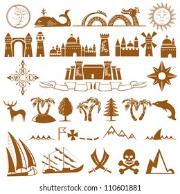 sea pirate map icon