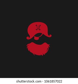 Sea Pirates logo template design. Vector illustration