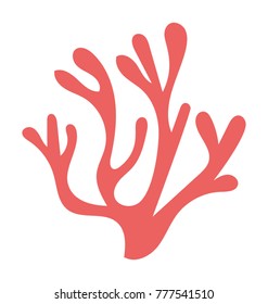 A sea plant, flat vector icon design of a seaweed