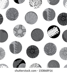 Sea polka dot. Vector.